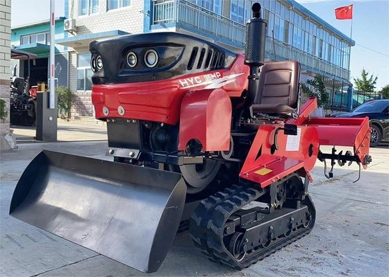 Traktor z silnikiem silnikowym o mocy 35 KM Mini Crawler Walking Paddy Rubber Crawler Tractor With Tiller