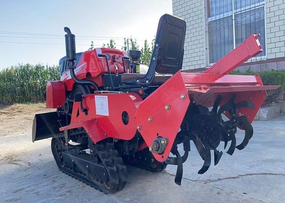 Traktor z silnikiem silnikowym o mocy 35 KM Mini Crawler Walking Paddy Rubber Crawler Tractor With Tiller