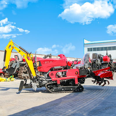 Wykorzystanie całkowicie wyposażonego toru Rototiller 25HP 35HP Tiller Cultivator Mini Farm Crawler Traktor