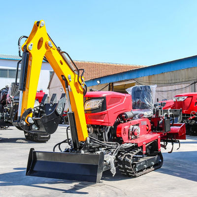 Wykorzystanie całkowicie wyposażonego toru Rototiller 25HP 35HP Tiller Cultivator Mini Farm Crawler Traktor