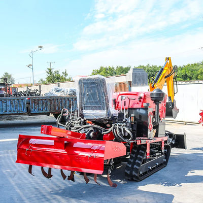 Wykorzystanie całkowicie wyposażonego toru Rototiller 25HP 35HP Tiller Cultivator Mini Farm Crawler Traktor