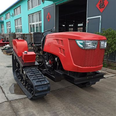 W pełni automatyczny Mini Crawler Tractor 80HP Rotary Mini Cultivator