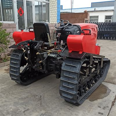 W pełni automatyczny Mini Crawler Tractor 80HP Rotary Mini Cultivator