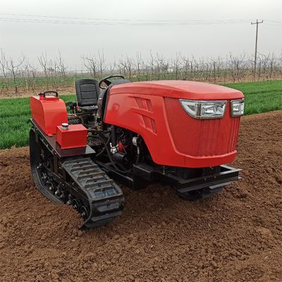 W pełni automatyczny Mini Crawler Tractor 80HP Rotary Mini Cultivator