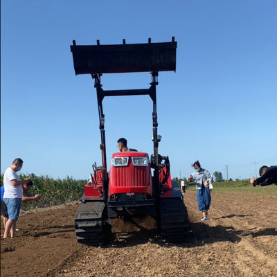 OEM ODM 80hp Crawler Tractor Rubber Track Tractor z ładowarką
