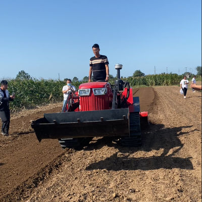 Ciężkie maszyny rolnicze 80hp Crawler kompaktowy ciągnik z ładowarką