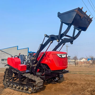 Ciężkie maszyny rolnicze 80hp Crawler kompaktowy ciągnik z ładowarką