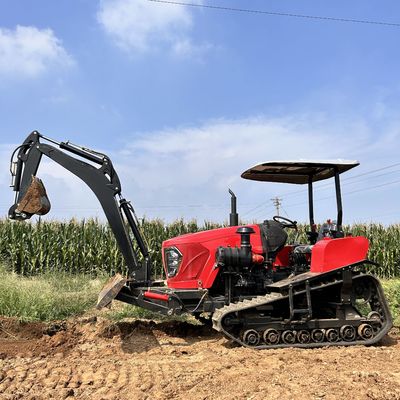 80KM Maszyny rolnicze Sprzęt rolniczy Kultywator obracający się Tiller Rolniczy Mini Crawler Traktor