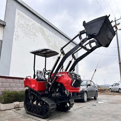 Orchard Mini Traktor, Vineyard Crawler Traktor 50HP Z Rotacyjnym Tiller Plow