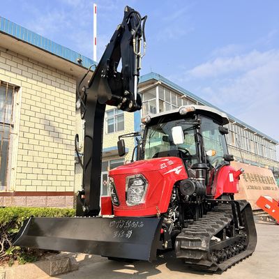 120KM Traktor z zamkniętą kabiną Sprzęt rolniczy Traktor mini z napędem napędowym