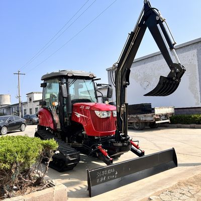 120KM Traktor z zamkniętą kabiną Sprzęt rolniczy Traktor mini z napędem napędowym