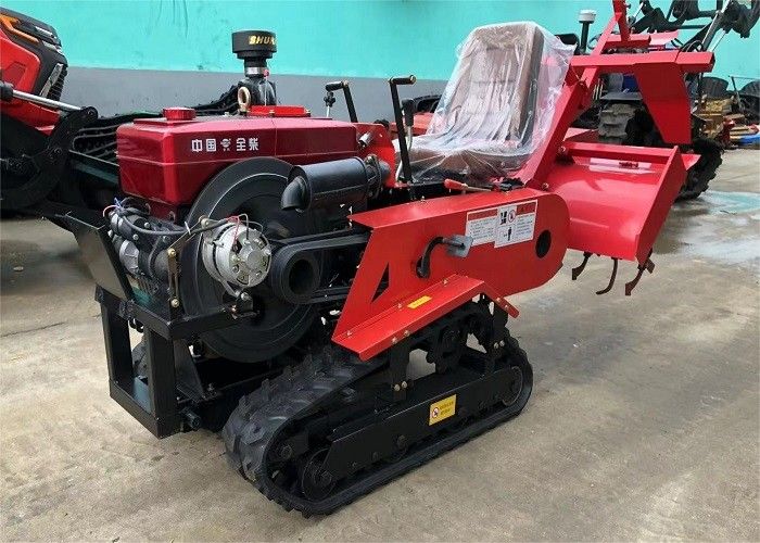 25KM Mini Paddy Crawler Wyposażenie budowlane Silnik Tiller Traktor spacerowy z silnikiem wysokoprężnym