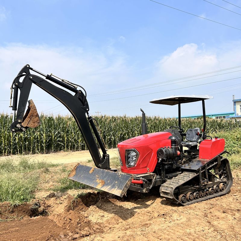 80KM Maszyny rolnicze Sprzęt rolniczy Kultywator obracający się Tiller Rolniczy Mini Crawler Traktor